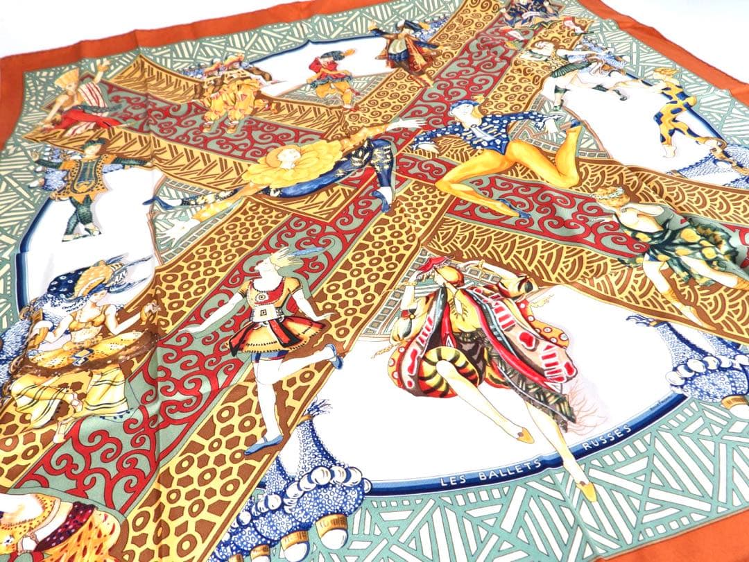 ◇エルメス◇カレ90/ロシア バレエ/スカーフ/スカーフ/シルク/希少品