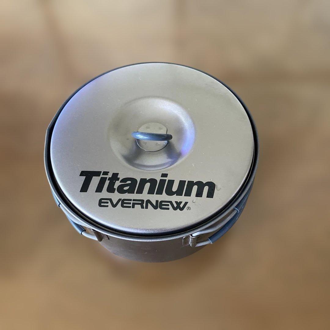 チタニウム製コッヘル大小2個組 エバニュー　　ECA412