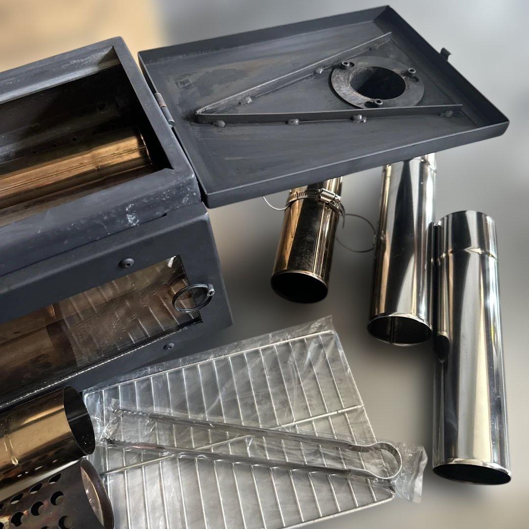 最終お値下げ❣️追加煙突‼️アウトドア薪ストーブ MICRO 中古　Mt.SUMI