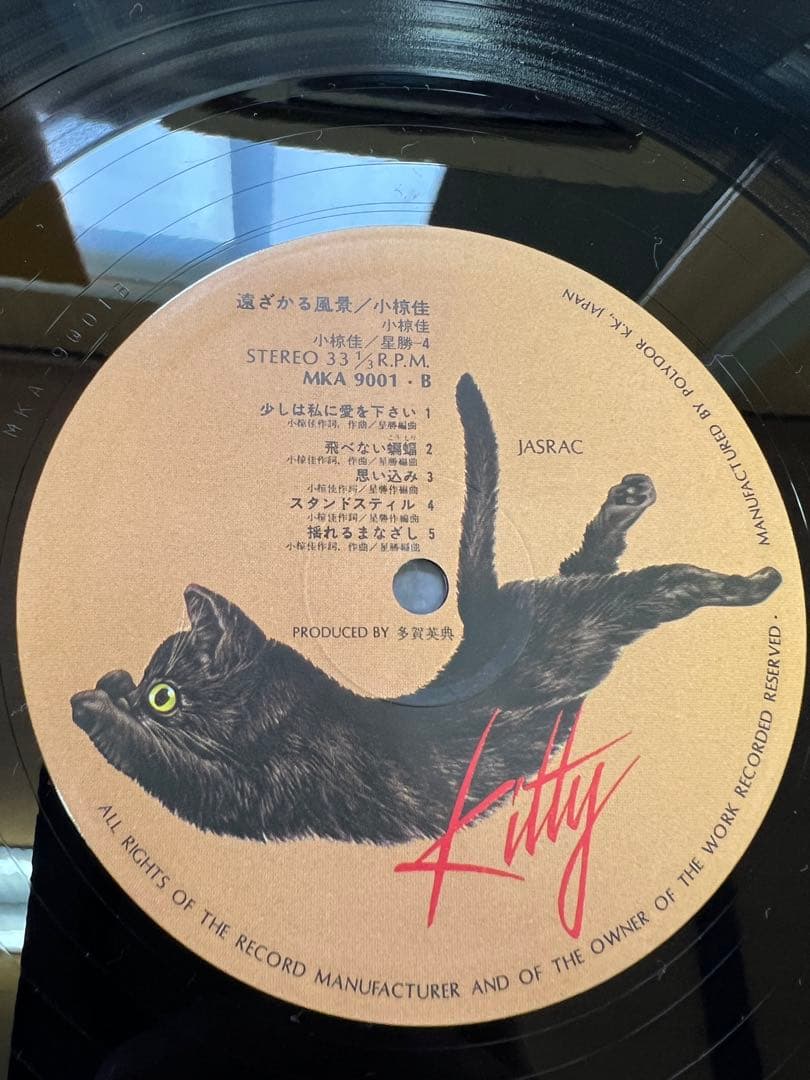 廃盤/サイン入　小椋佳 遠ざかる風景 76年 初ライブ盤 LP邦楽レコード