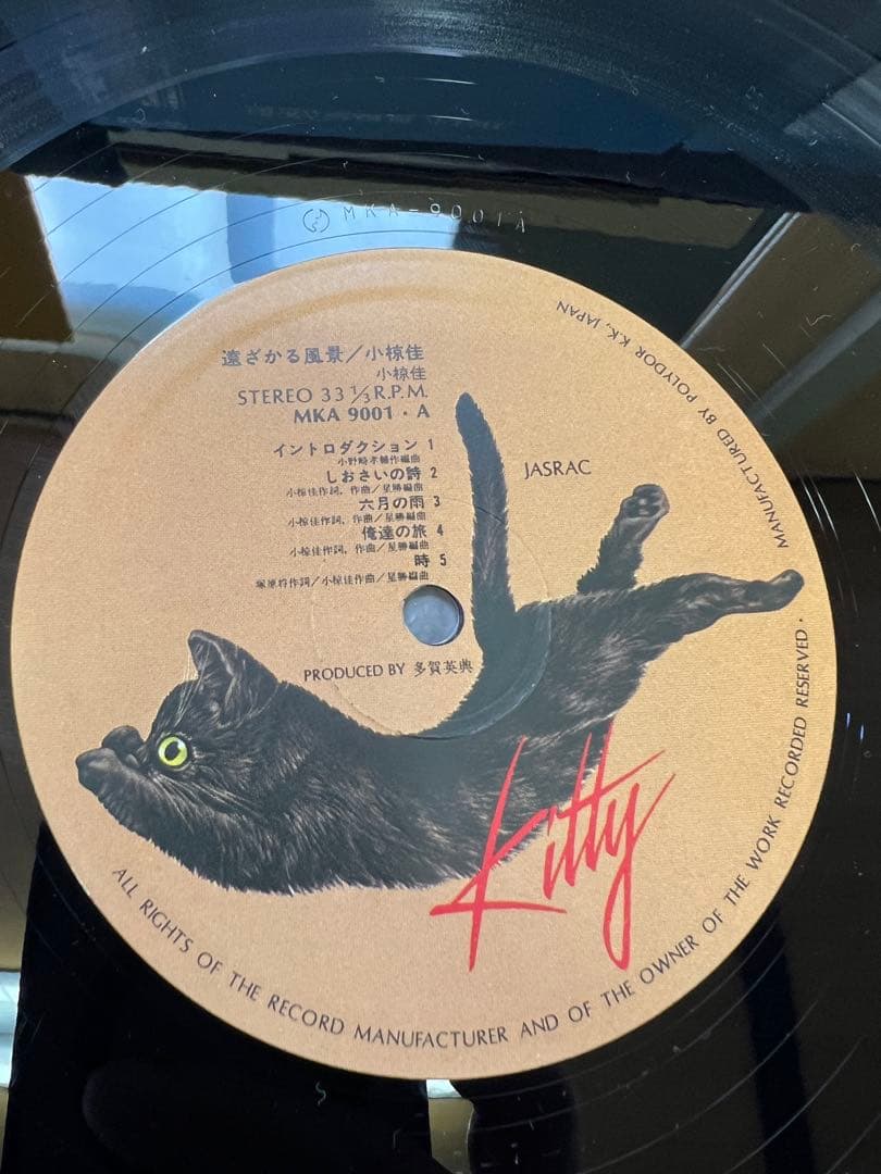 廃盤/サイン入　小椋佳 遠ざかる風景 76年 初ライブ盤 LP邦楽レコード