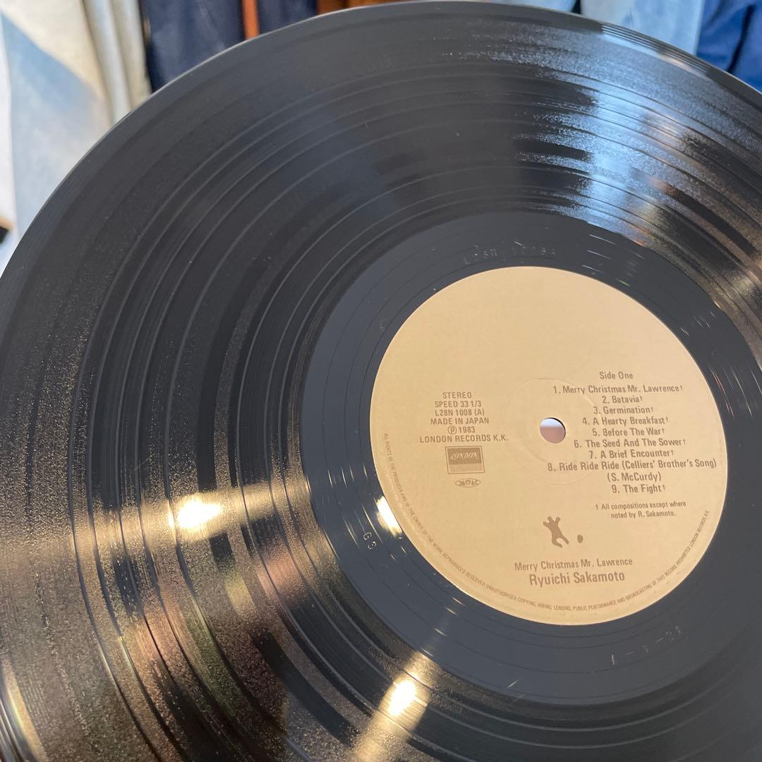 国内初版！帯付き！坂本龍一 戦場のメリー・クリスマス LP レコード