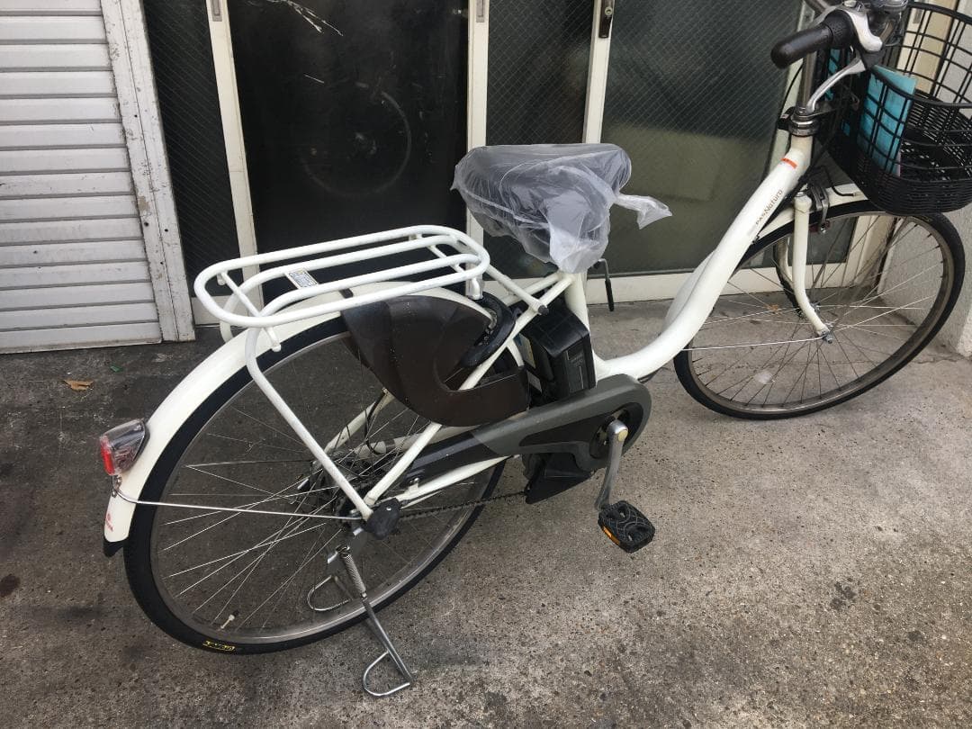 地域限定送料無料　パス　ナチュラ　15,4AH　子供乗せ　白　神戸　電動自転車