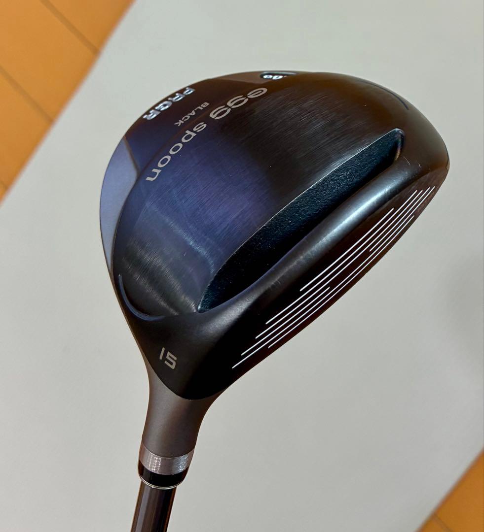 【美品】PRGR egg spoon ブラック 15度　　SR