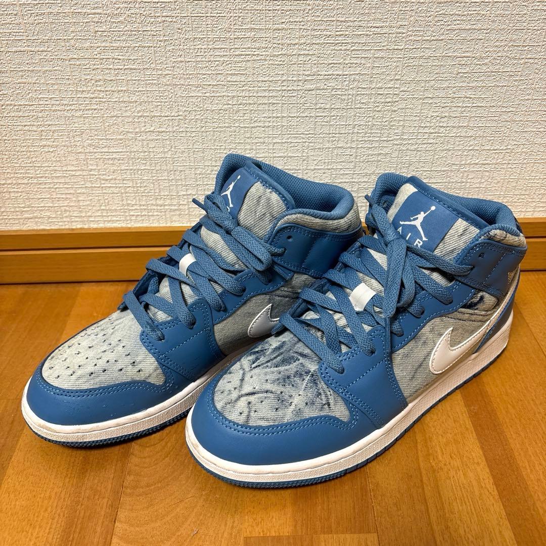 NIKE Air Jordan 1 Mid エアジョーダン1 GS 24.5cm