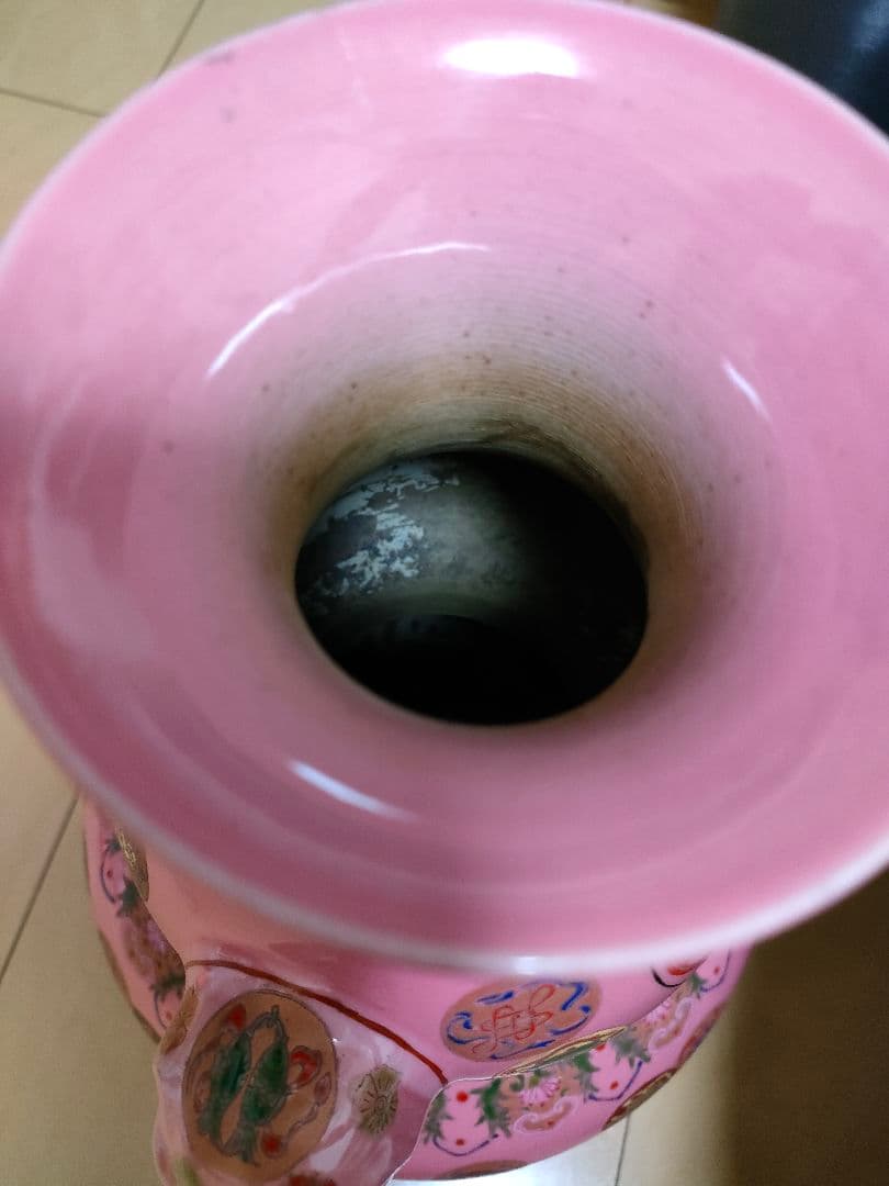 中国美術 古玩 大清乾隆年製　壺　瓢箪形　　福寿　縁起物　陶器　置物　色絵