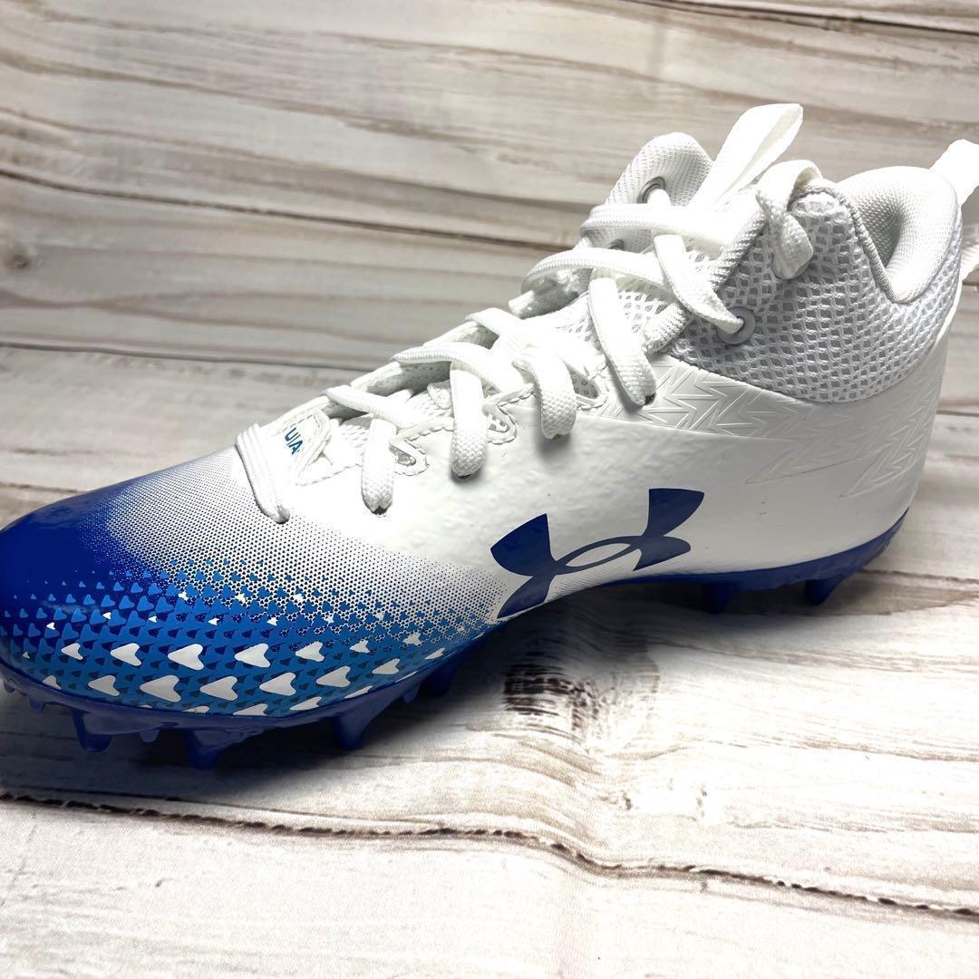Under Armour サッカーシューズ 4Y ホワイト/ブルー