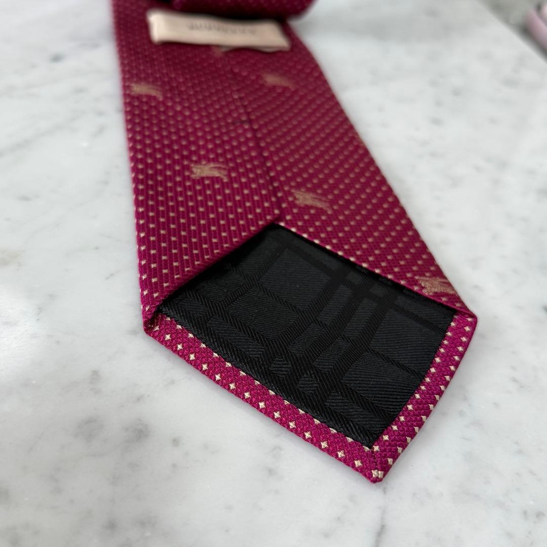 新品 未使用 BURBERRY バーバリー ネクタイピン ドット ホース ロゴ