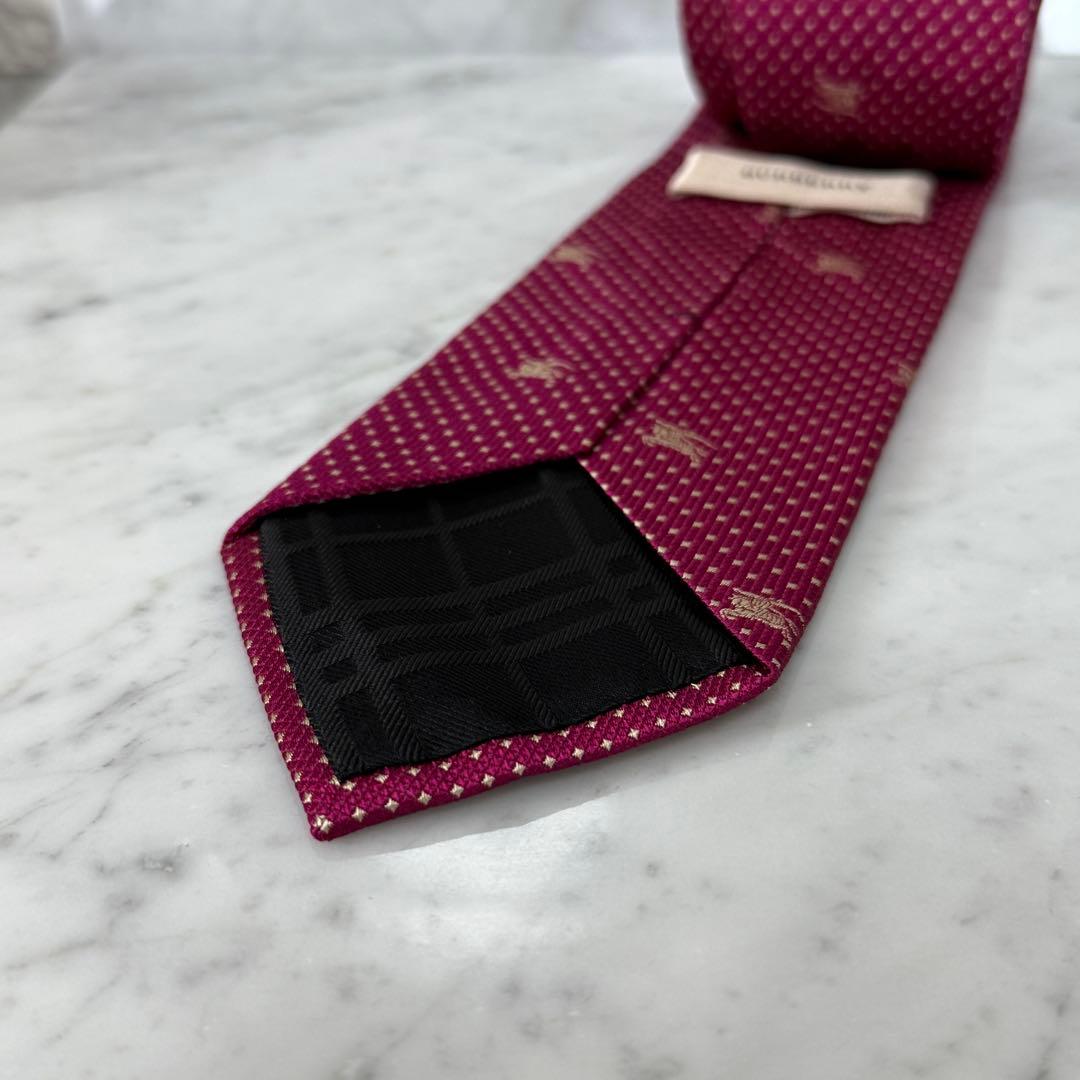 新品 未使用 BURBERRY バーバリー ネクタイピン ドット ホース ロゴ