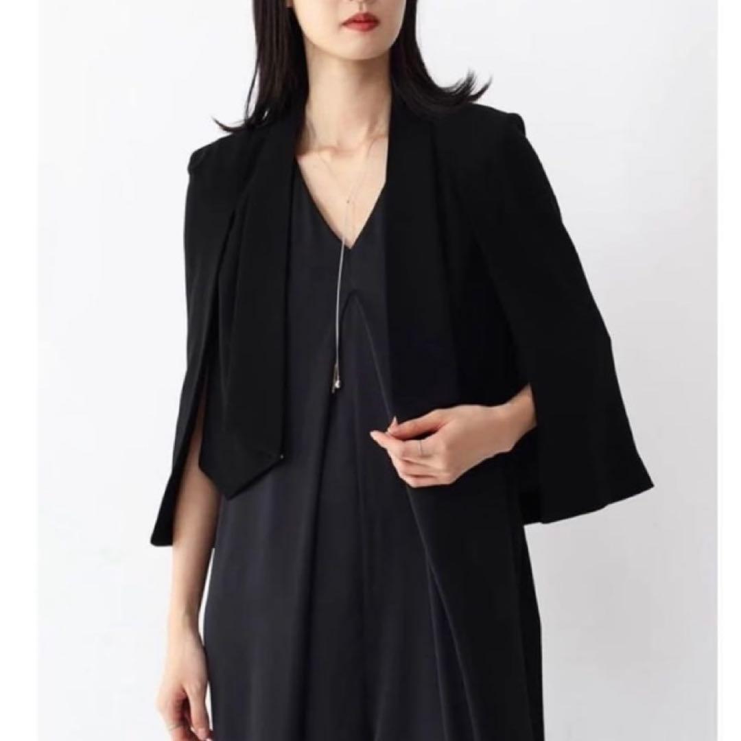 美品　resill レジル ケープデザインショートジャケット ブラック M