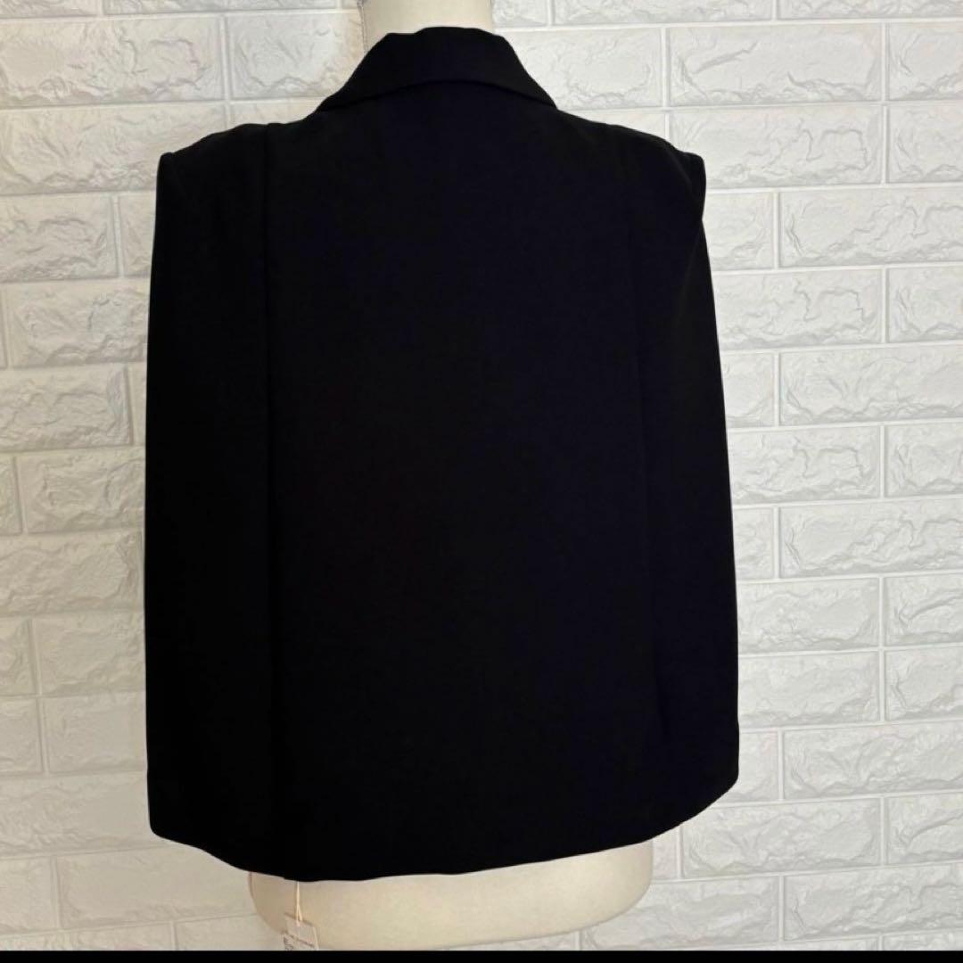 美品　resill レジル ケープデザインショートジャケット ブラック M