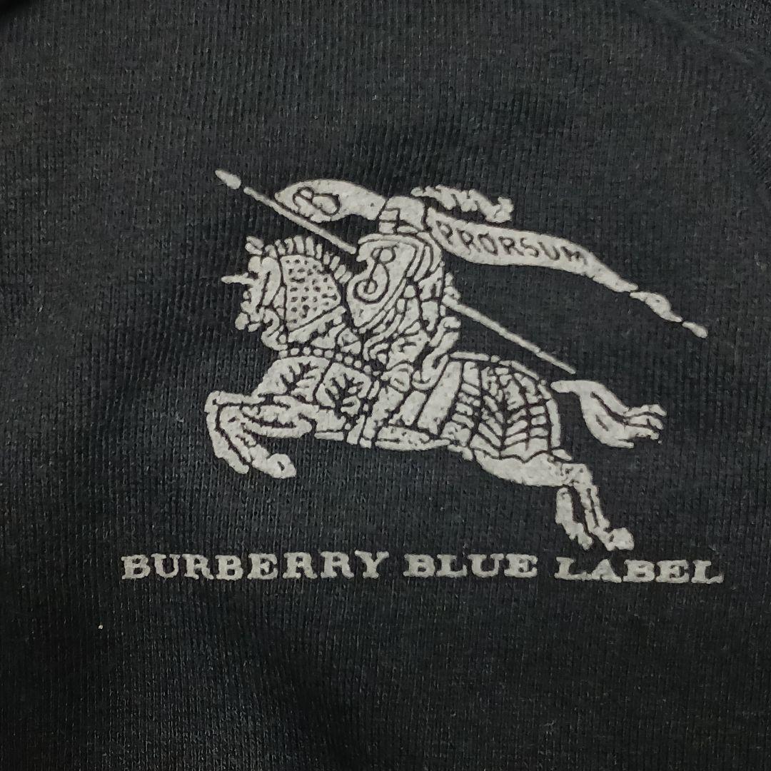 ✨美品✨バーバリーブルーレーベル　ノバチェック　パーカー　ホースロゴ　38