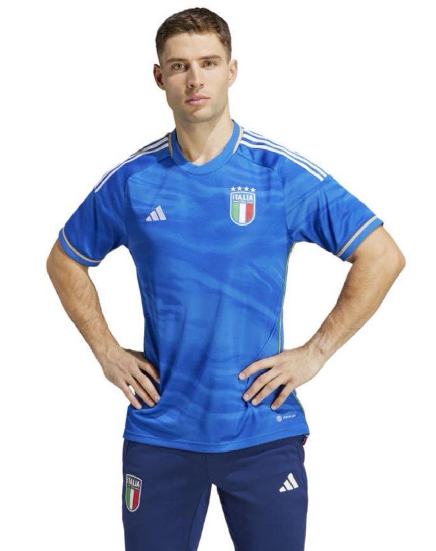 ☆新品タグ付☆ アディダス　イタリア代表 ホームユニフォーム　XS ブルー