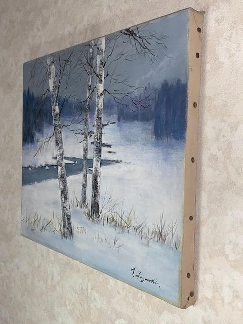 【巨匠】故・中谷龍一◆日展参与◆油彩Ｆ８号◆評価 ２４万円／号◆おまけ絵画付き