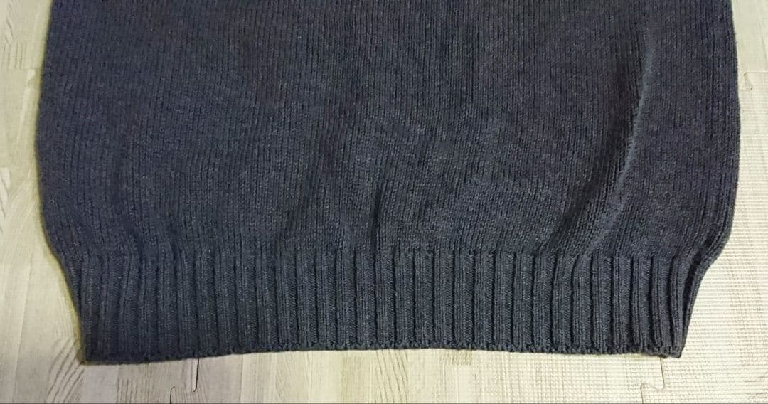 人気【スローン】チルデンコットンニットベスト★定価26,400円★チャコール 灰