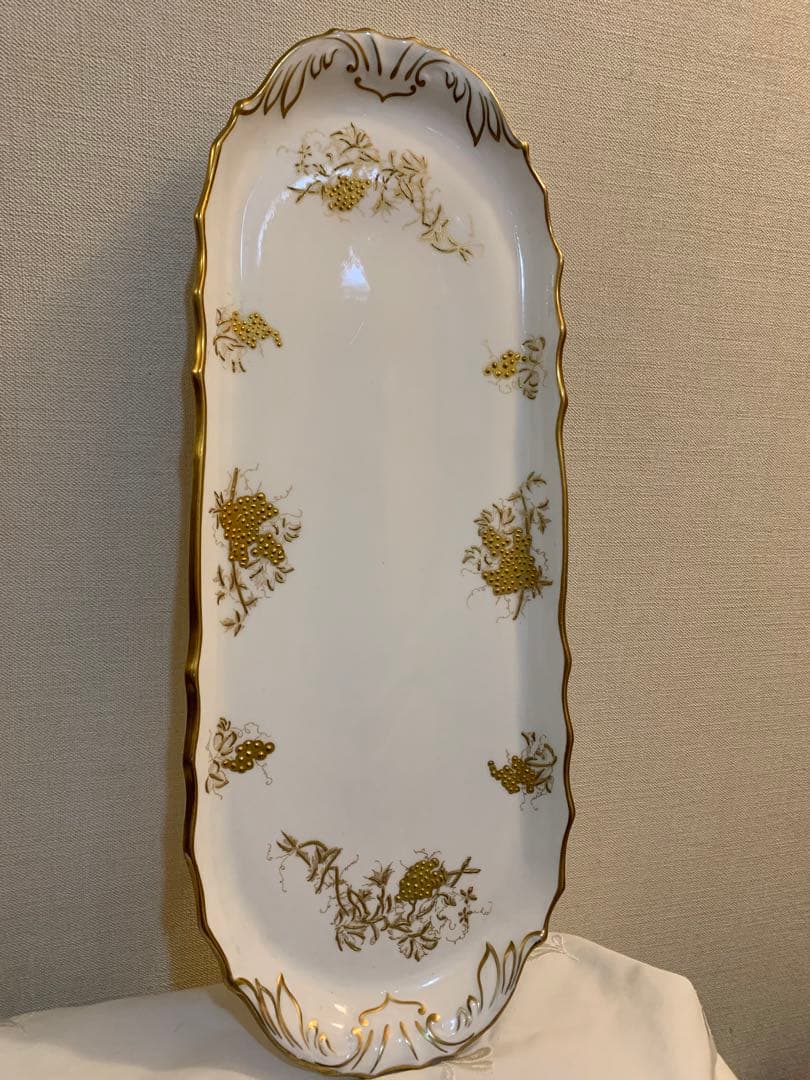 Hammersley ハマースレイ金彩盛絵　葡萄　豪華　バスケット、トレイ