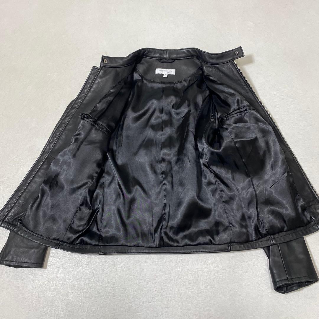 ビューティアンドユース メンズ BY シープ シングルライダース 羊革