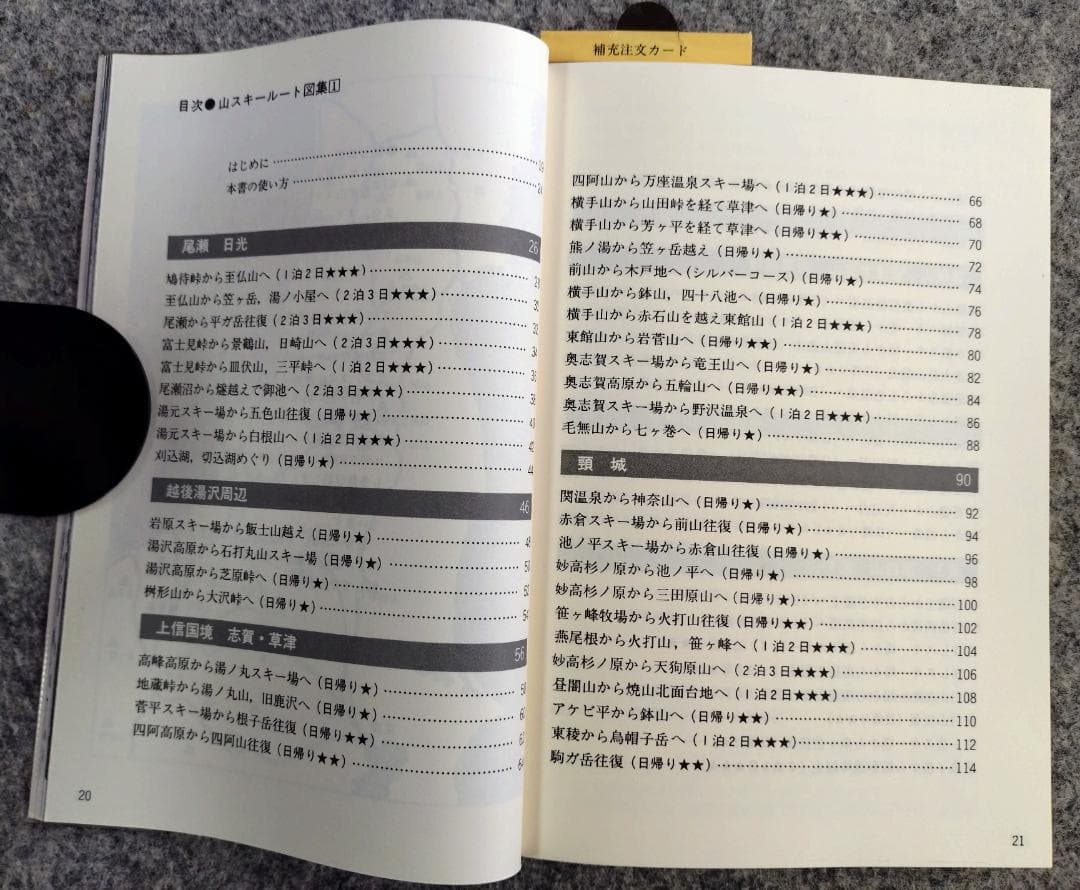 山スキー ルート図集 1 98～99 山岳　登山　雪山