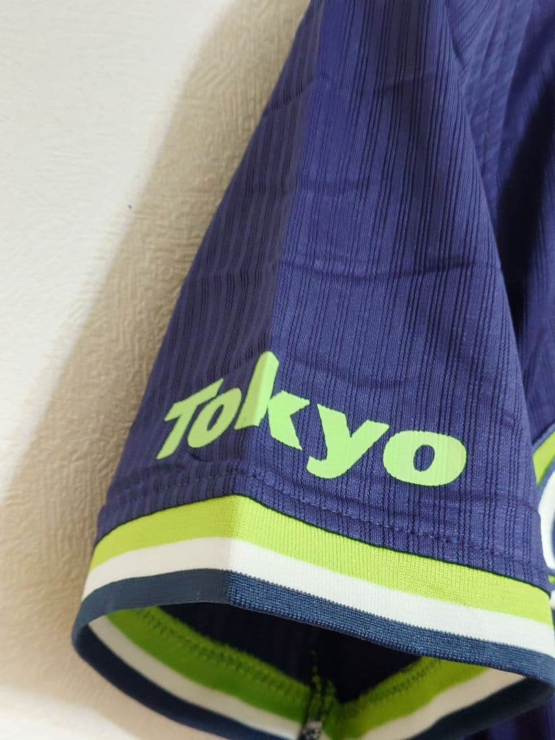 東京ヤクルトスワローズ 秋吉亮 ビジター ユニフォーム M ネイビー プロ野球