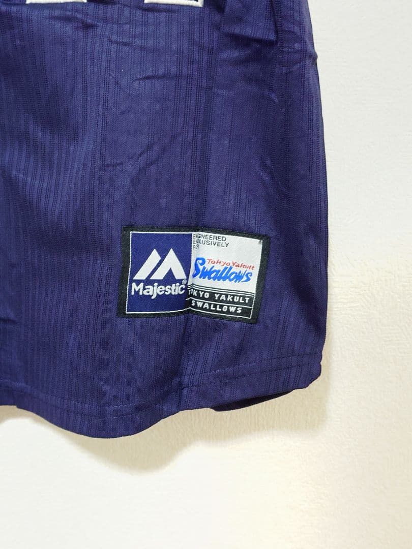 東京ヤクルトスワローズ 秋吉亮 ビジター ユニフォーム M ネイビー プロ野球