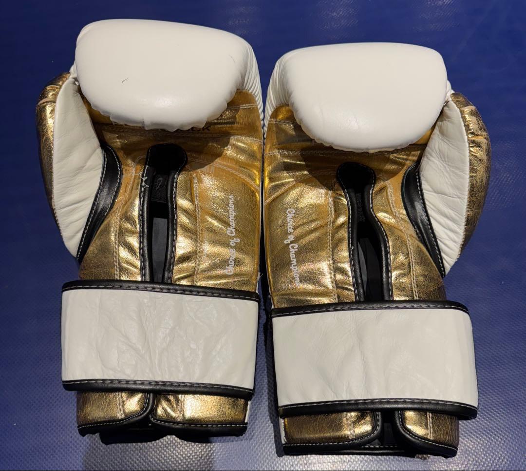 EVERLAST グローブ POWER LOCK ホワイト/ゴールド　16oz