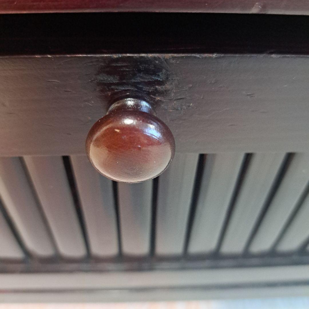 バンブー キャビネット 収納家具 ダークブラウン 竹製 インテリア