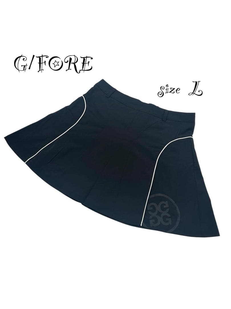 新品未使用☆新作☆G/FOREジーフォア スカートsizeL ブラック