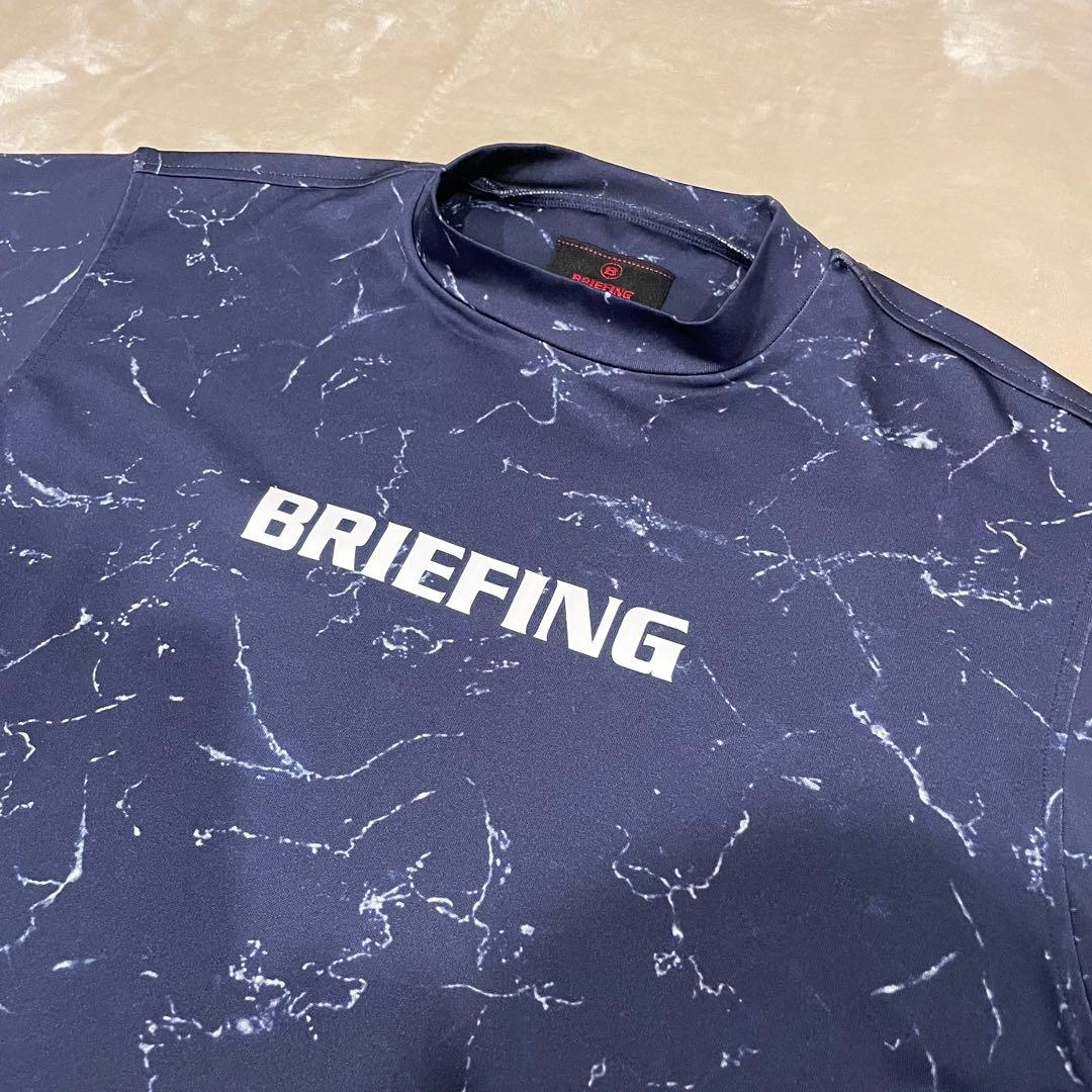 【早い者勝】BRIEFING ブリーフィング モックネック ハイネック ネイビー