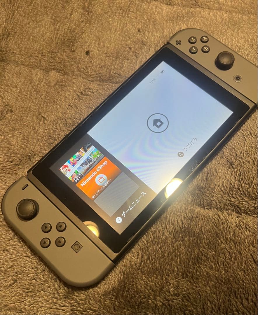 Nintendo Switch 本体 グレー ACアダプター、大人の脳トレ付き