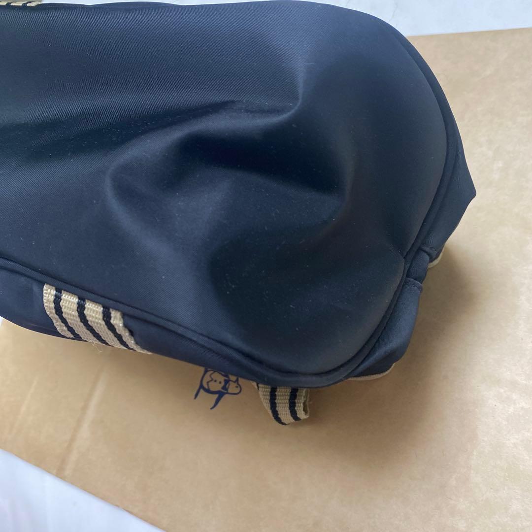 マンシングウェア　ジャカードテープ　パイピング　カートバック　ブラック