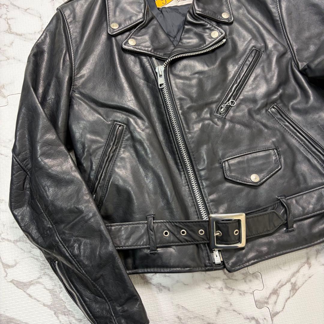 【米国製】schott ダブルライダース 118 40size カウハイド 黒