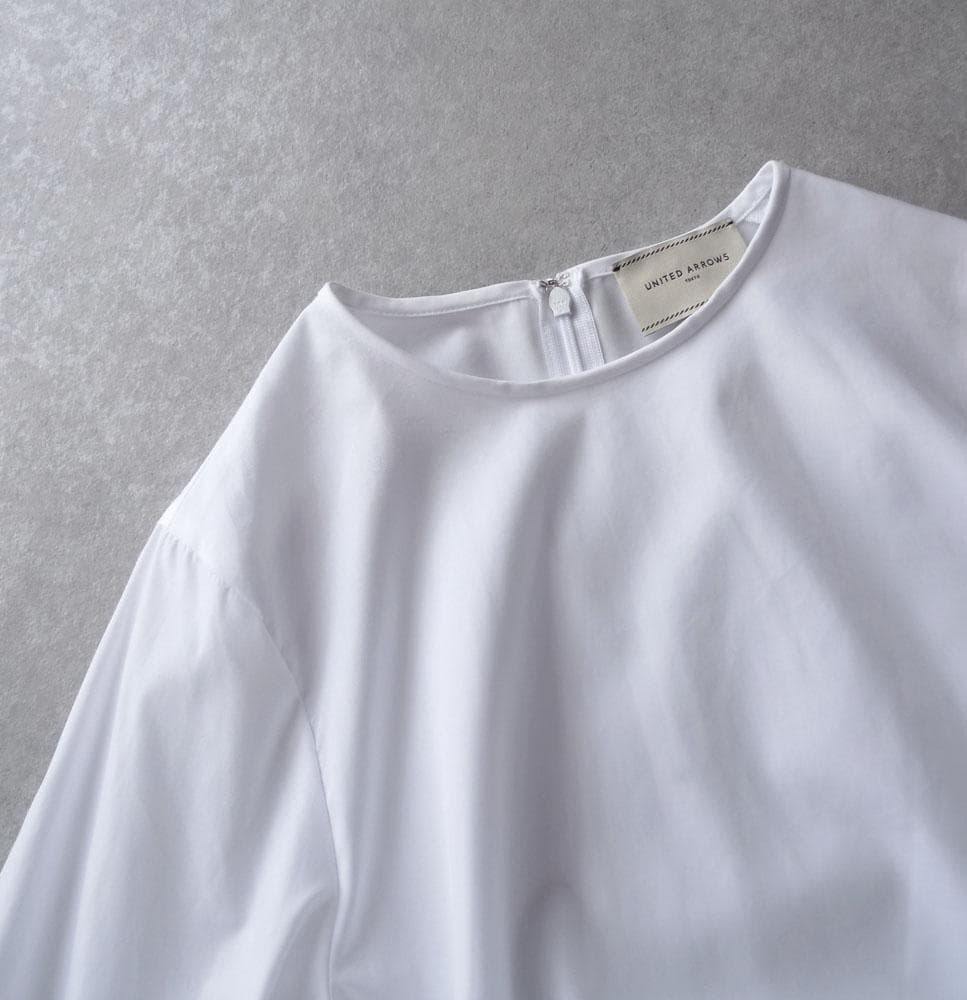 美品 ユナイテッドアローズ TOKYO 2万 フレアスリーブ ブラウス ホワイト