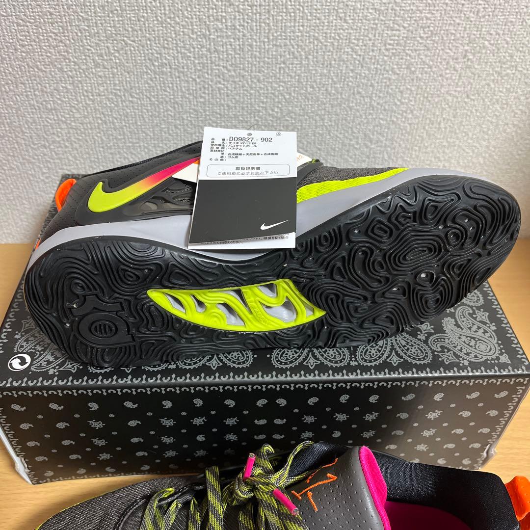 新品 NIKE KD15 EP マルチ 27cm