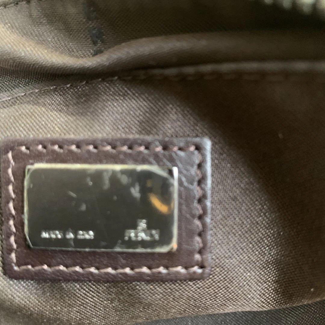 FENDI フェンディ ズッカショルダー ポーチ ブラウン 系 ヴィンテージ