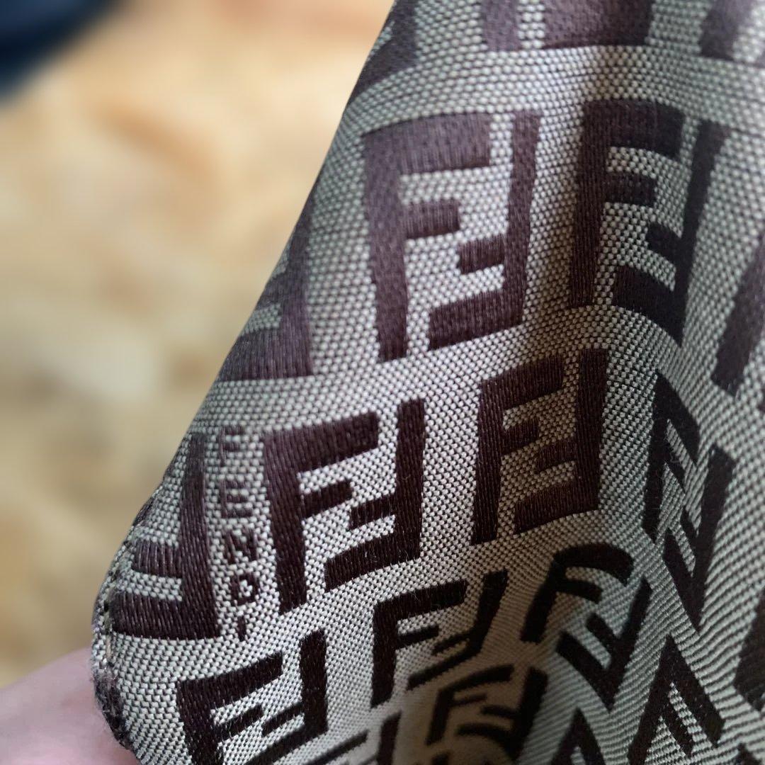 FENDI フェンディ ズッカショルダー ポーチ ブラウン 系 ヴィンテージ