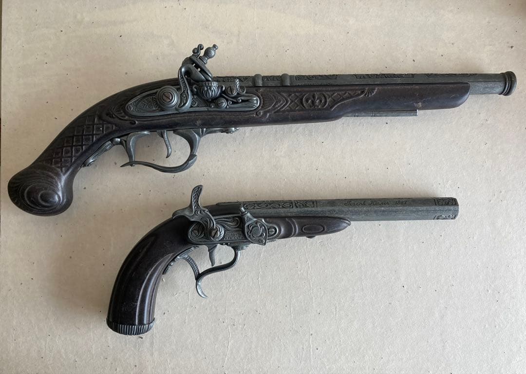 クラシック装飾ピストル レプリカ 2丁セット｜FORSYTH刻印 |ヨーロッパ