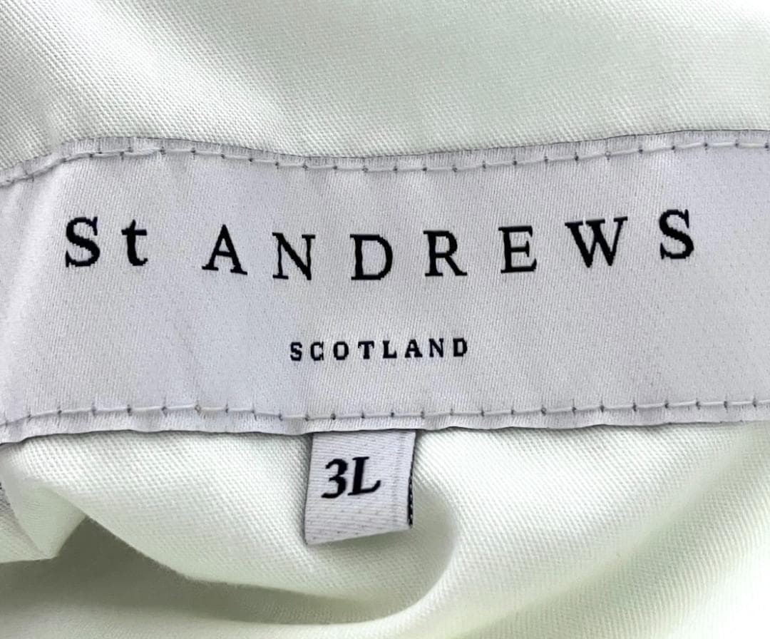 【ゆったりサイズ✨】セントアンドリュース ゴルフパンツ 3Lサイズ ブルー 総柄