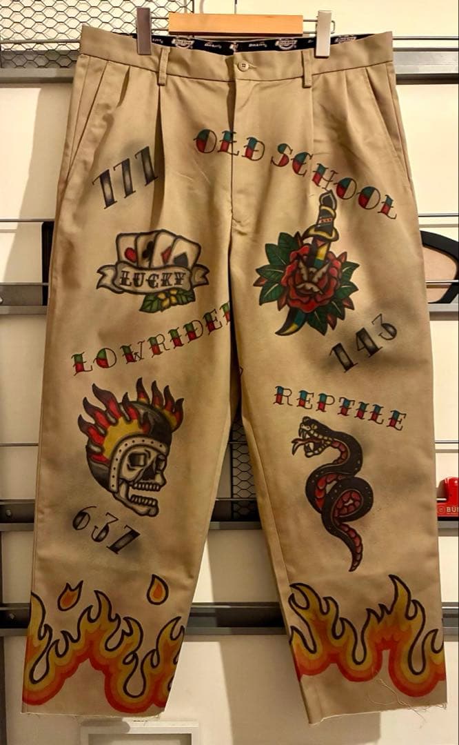 Used ワークパンツ アメトラ タトゥー tattoo メモリアル リメイク