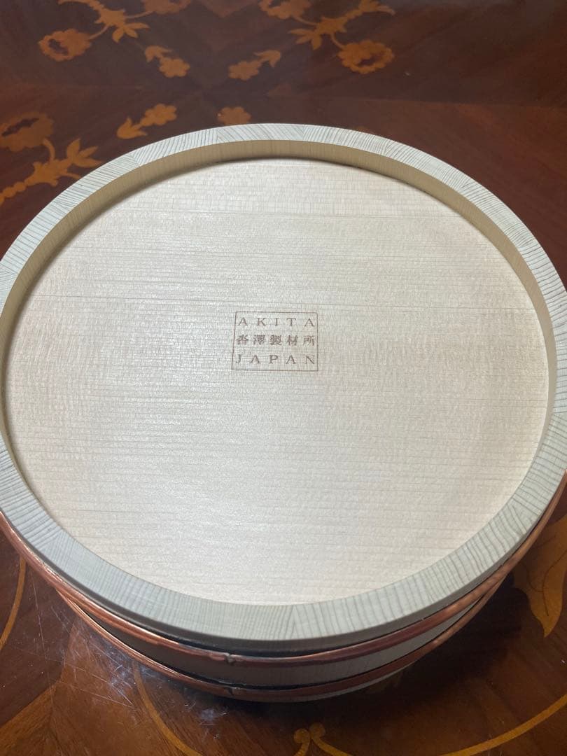 秋田沓澤製材所青森ヒバ湯桶 受注生産品