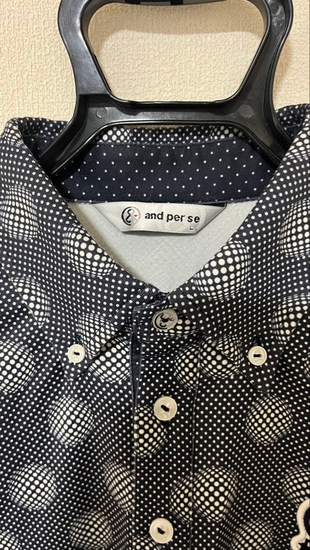 【美品】アンパスィ　ボタンダウンシャツ　裏起毛