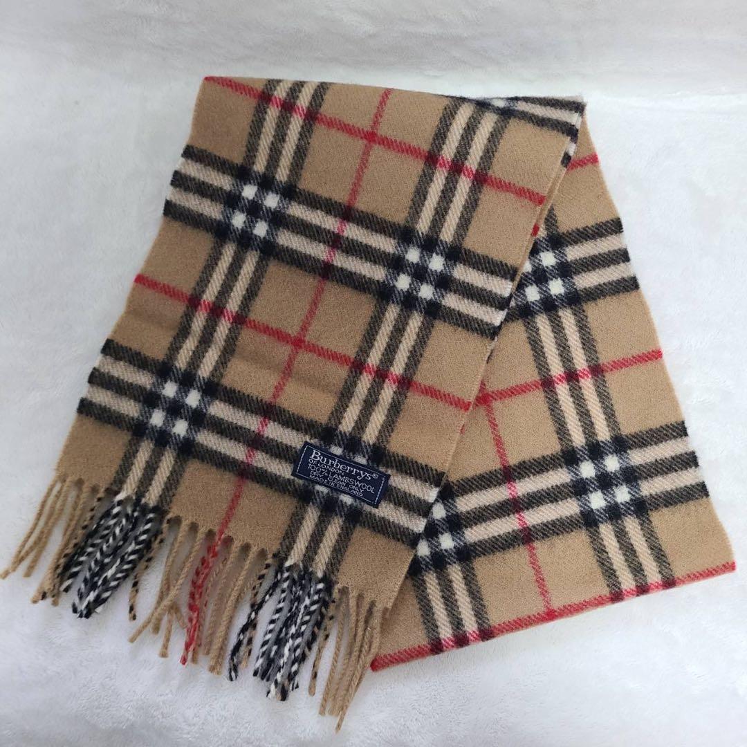未使用級BURBERRY LONDONバーバリーキッズ　マフラー、帽子、手袋 ⓵