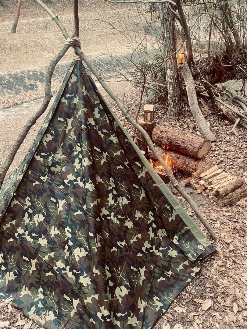 ルーマニア軍幕　デッド 希少 リーフカモ デットストック M47 2枚セット