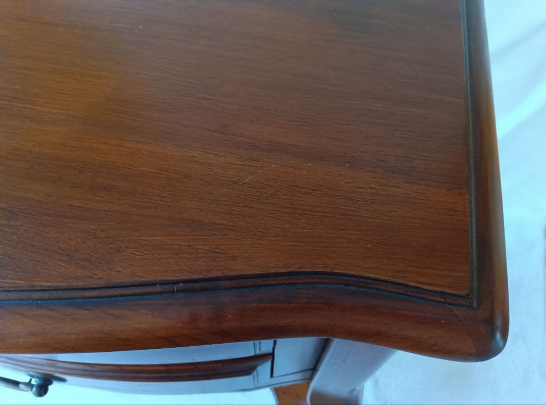 アンティーク風　2段チェスト　猫脚　木目　おしゃれ家具　洋風家具