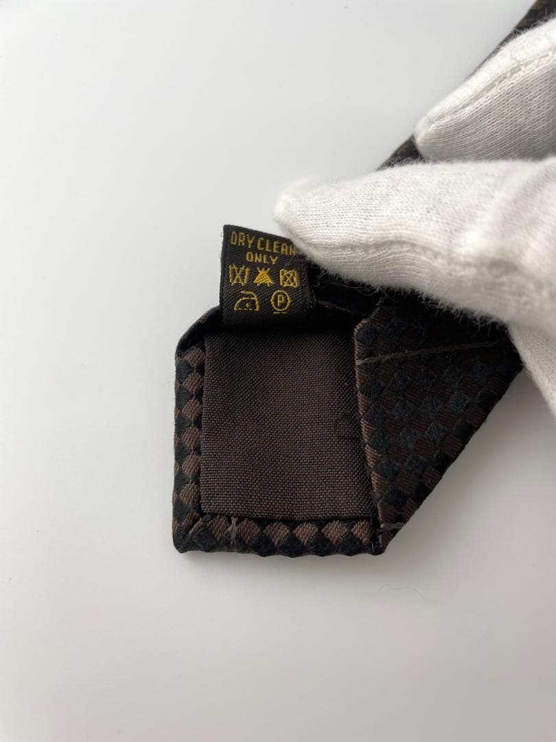 美品 ルイヴィトン ネクタイ ハイブランド モノグラム ダミエ 高級 シルク