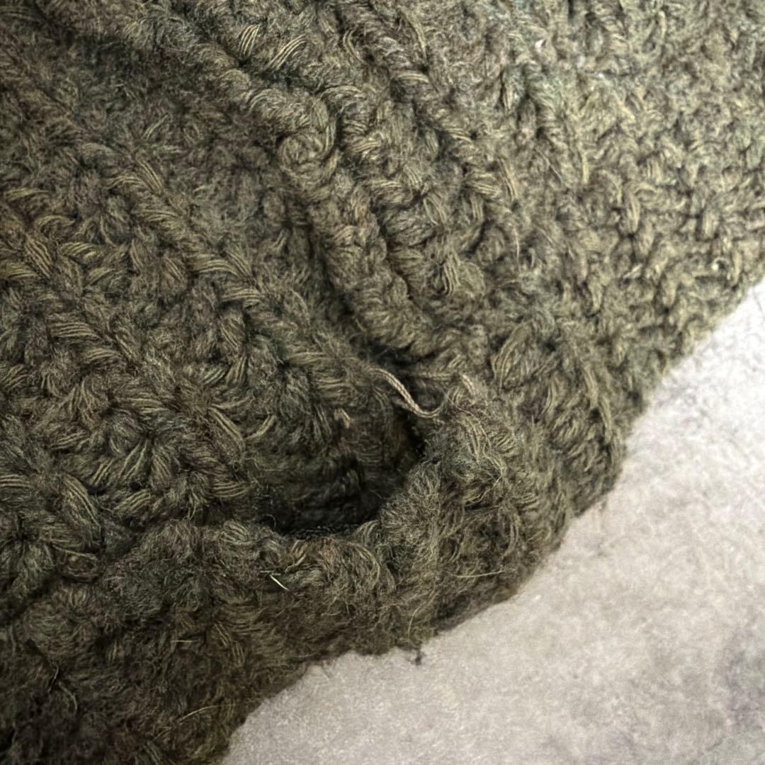 ラルフローレン ニットジャケット 厚手 ショールカラー ポケット付 デザイン M