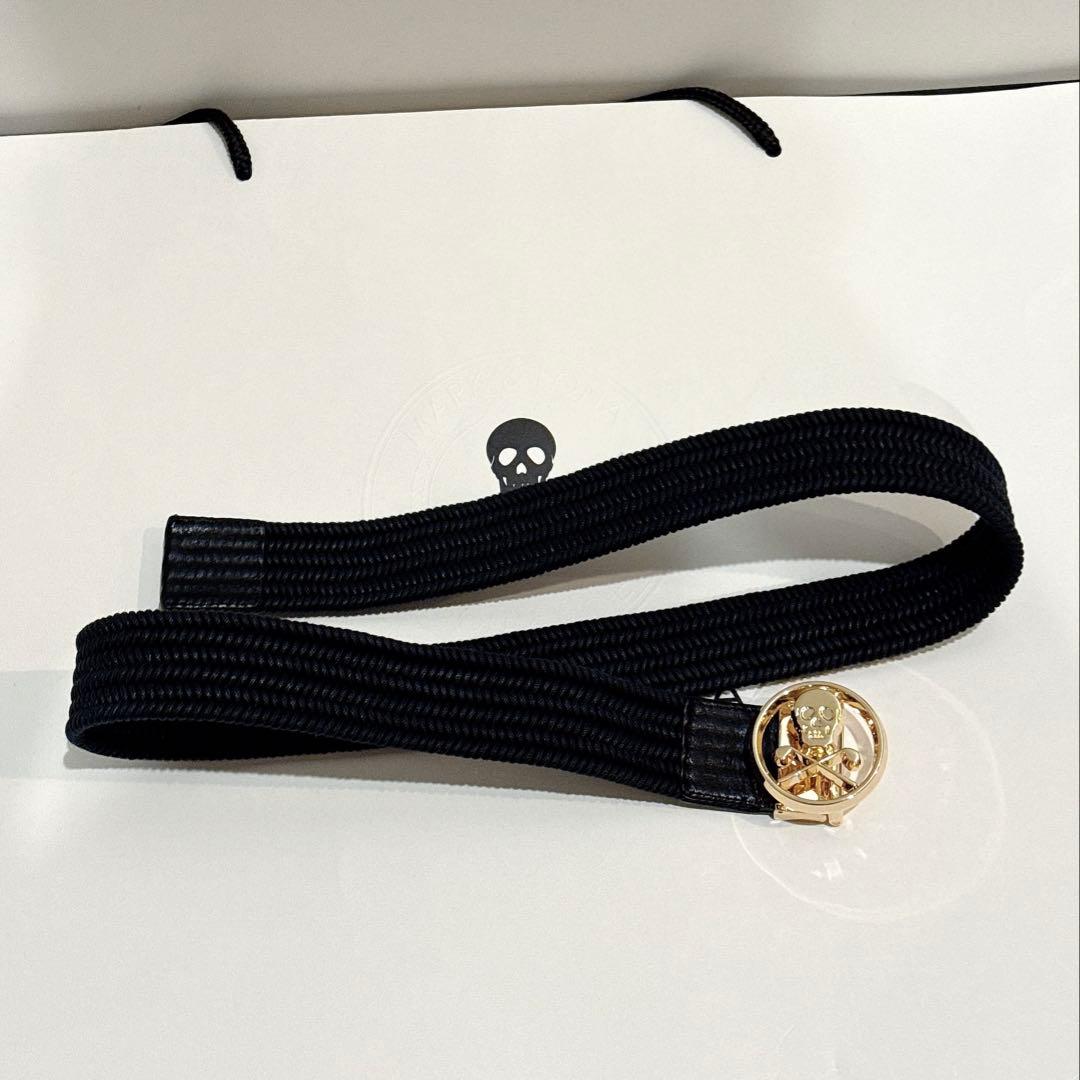 美品 ★ MARK&LONA ベルト レザー 革 ブラック 正規品