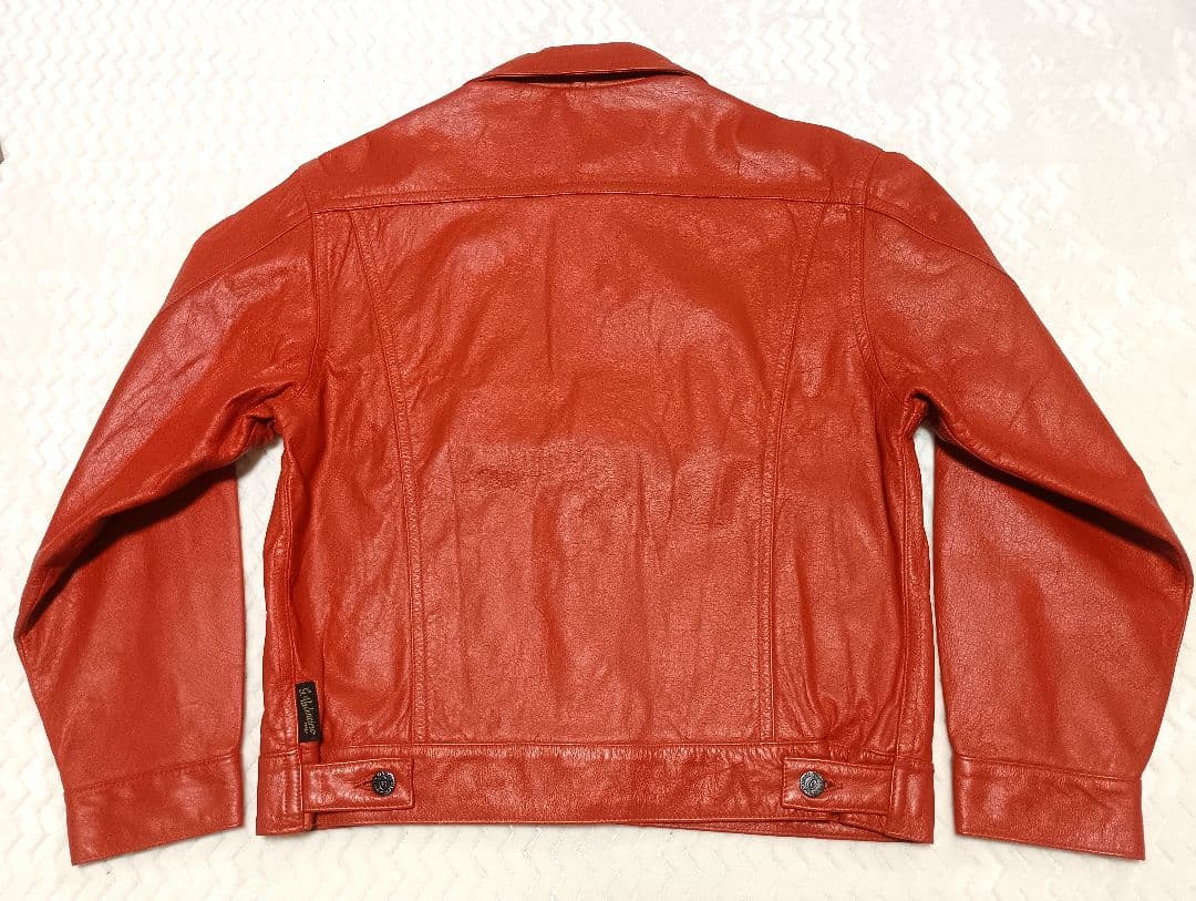 う*認様 GIANNI VALENTINO 本革　レザー　ジャケット　Mサイズ