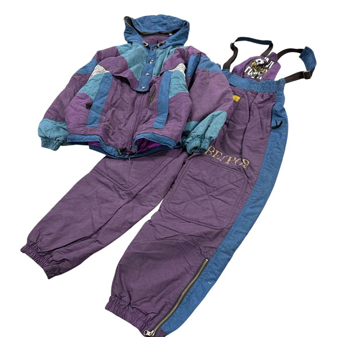 7W4 【Japana】スノーボード　ウェア　ジャケット＆つなぎ　古着used