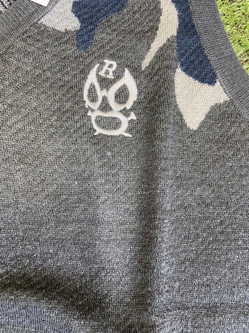 N*i様 新品正規品【RUSSELUNO/4】ビッグルチャニットベストカモフラー