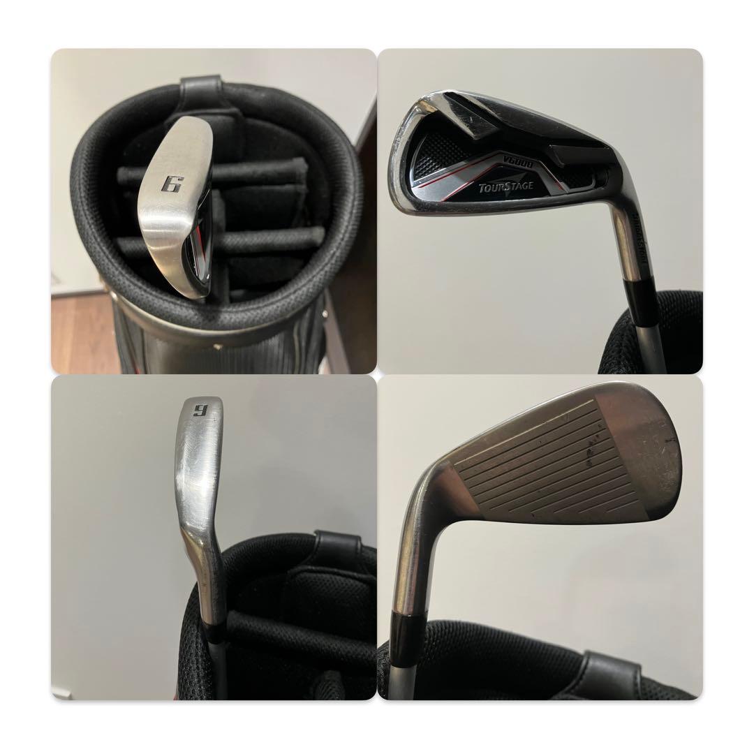 ゴルフクラブセット　男性用右利き　クラブ10点＋バック